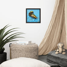Lade das Bild in den Galerie-Viewer, Elche Beim Eislaufen - Gerahmtes Poster auf Fotopapier
