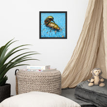 Lade das Bild in den Galerie-Viewer, Elche Beim Eislaufen - Gerahmtes Poster auf Fotopapier
