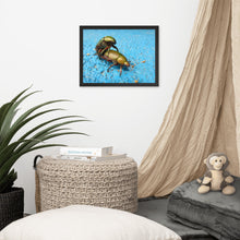 Lade das Bild in den Galerie-Viewer, Elche Beim Eislaufen - Gerahmtes Poster auf Fotopapier
